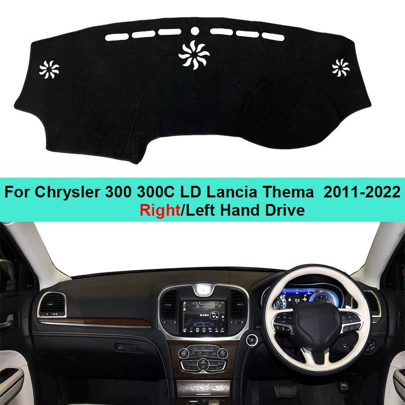 Car Dashboard Cover Carpet Dash Mat For Chrysler 300 300C LD Lancia Thema 2011- Auto Sun Shade Anti-UV Rug Pad Cushion