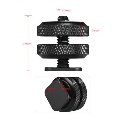 5pcs Adaptateur de Monture Griffe Flash d'Appareil Photo vers Vis Trépied 1/4 20 Monture Griffe Flash pour Rig d'Appareil Photo Reflex Numérique