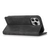 iPhone 17 Pro Max Magnetic Leather Flip Case in Pure Black