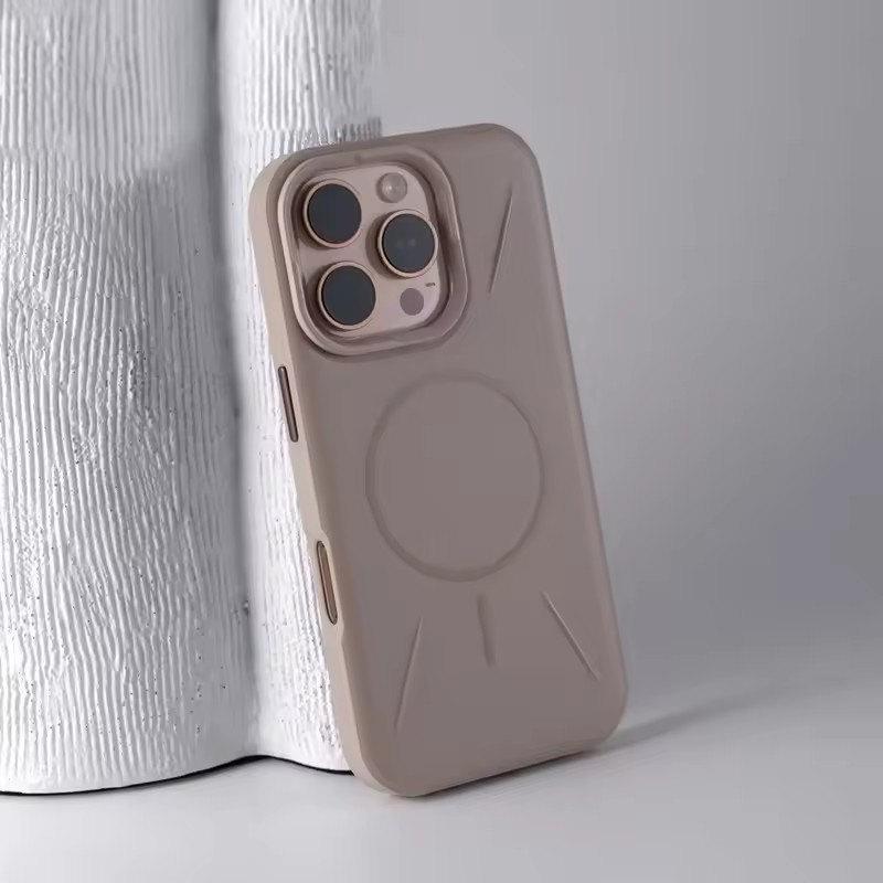 Magnetic Wireless Charging MagSafe Phone Case for iPhone 16 16pro Max 15 14 Pro 13 12 Matte Hybrid Shockproof Hard Armor Cover