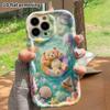 Phone Case: 2D Flat, Suitable for iPhone 18, 17, 16, 15, 14, 13, 12 Pro Protective Case, Sea Float Ring Little Bear, Perfect Christmas and Halloween H