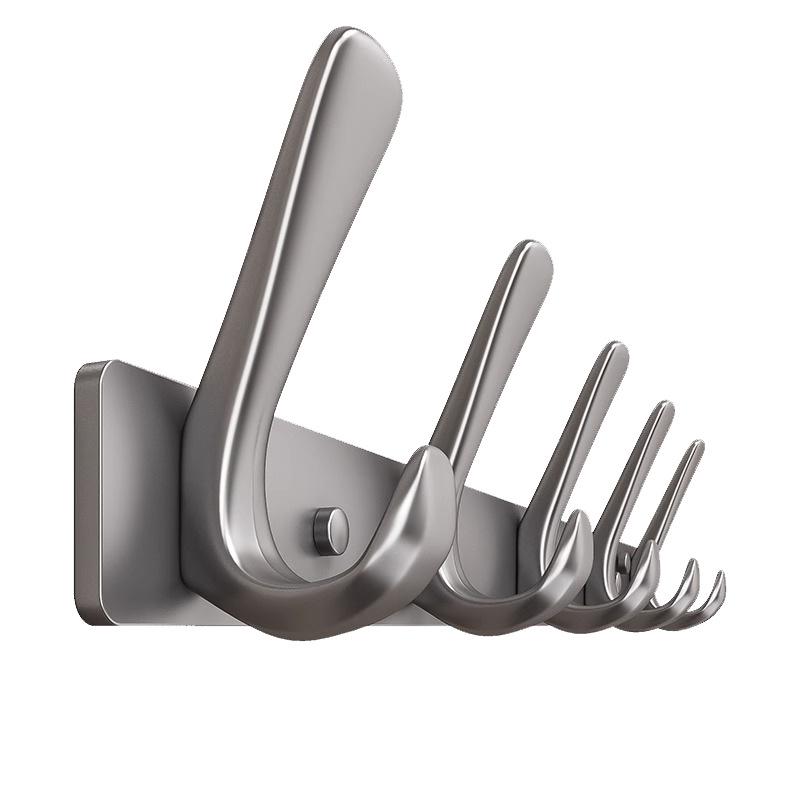 No-Drill Wall & Door Clothes Hook/Rack for Entryway