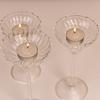 Tall Striped Candle Holders Christmas Decoration Candlelight Dinner Candlesticks Props room Decoration Wedding Table Top Items