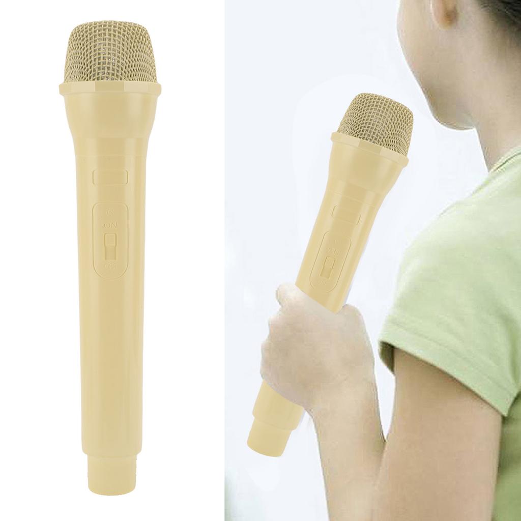 Simulated Microphone ABS Lightweight Rlistic Handheld Mic Prop for Speech Practice Cosplay Photography