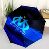 Marseille Print Automatic Umbrella, 8 Rib Iron Frame, Plastic Handle, Suitable for Outdoor Travel &Daily , Ideal Gift