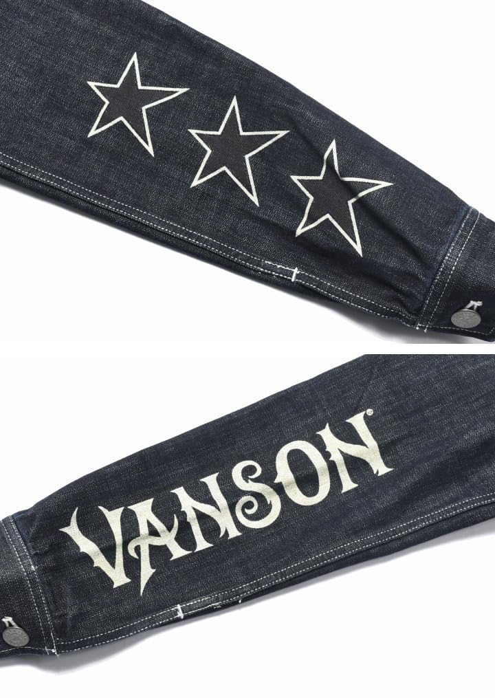 By Our Jeans Custom Design Logo Embroidery Patch Denim Jacket Dark Indigo [Banson] [Custom-ordered Store] & JFV-2302-INDIGO-B (JP, Alphabet, S, (B))