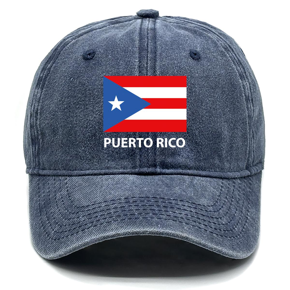 

Флаг Пуэрто-Рико Принт Снэпбэк Солнечная шляпа, Патриотическая спортивная шляпа Ретро Необработанный козырек Изогнутый козырек Модная Регулируемая Бейсболка as the picture темно-синий