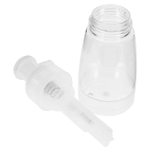 MOBUTOFU Powder Bottle with Puff, Fiber Powder Bottle, Hair Fiber Container, Baby Powder Container, Powder Puff, Transparent