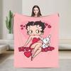 Bettysd Cartoon Doll Boopsd Throw Blanket for Couch  Fuzzy Soft Plush Blanket 50x60 Inch Multi-size Bedspreads for All Seasons
