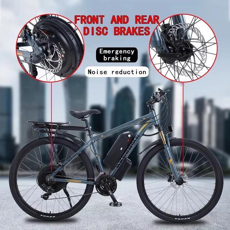 AKEZ 1000W model Aluminum Alloy Electric Bike 21 Speed Electric Bicycle For Adult 29inch Mountain ebike 48v13AH Lithium Battery.