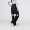 YERAD Women's Black Straight-Leg Casual Trousers