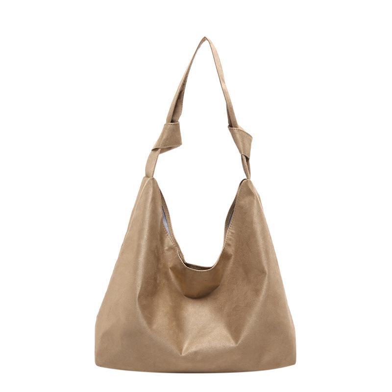 Shoulder bag European and American retro casual personalized handbag commuting simple large capacity fashion niche design tote bag