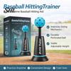 Baseball Swing Trainer Pop-up Hitting with 3 Balls, Mini Batting Tee Improvement Device for Perfect Swing, Practice Equipment Without a Pitcher Point