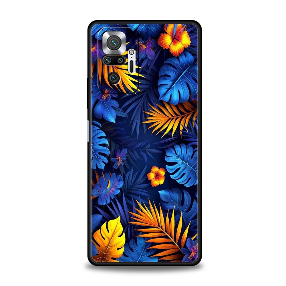 Leaves Monstera Green Phone Case For Xiaomi Redmi Note 14 13 12 Pro Plus 5G 9S 9 10 11 4G 14C 13C 12C 10C 9C 9A Soft Cover