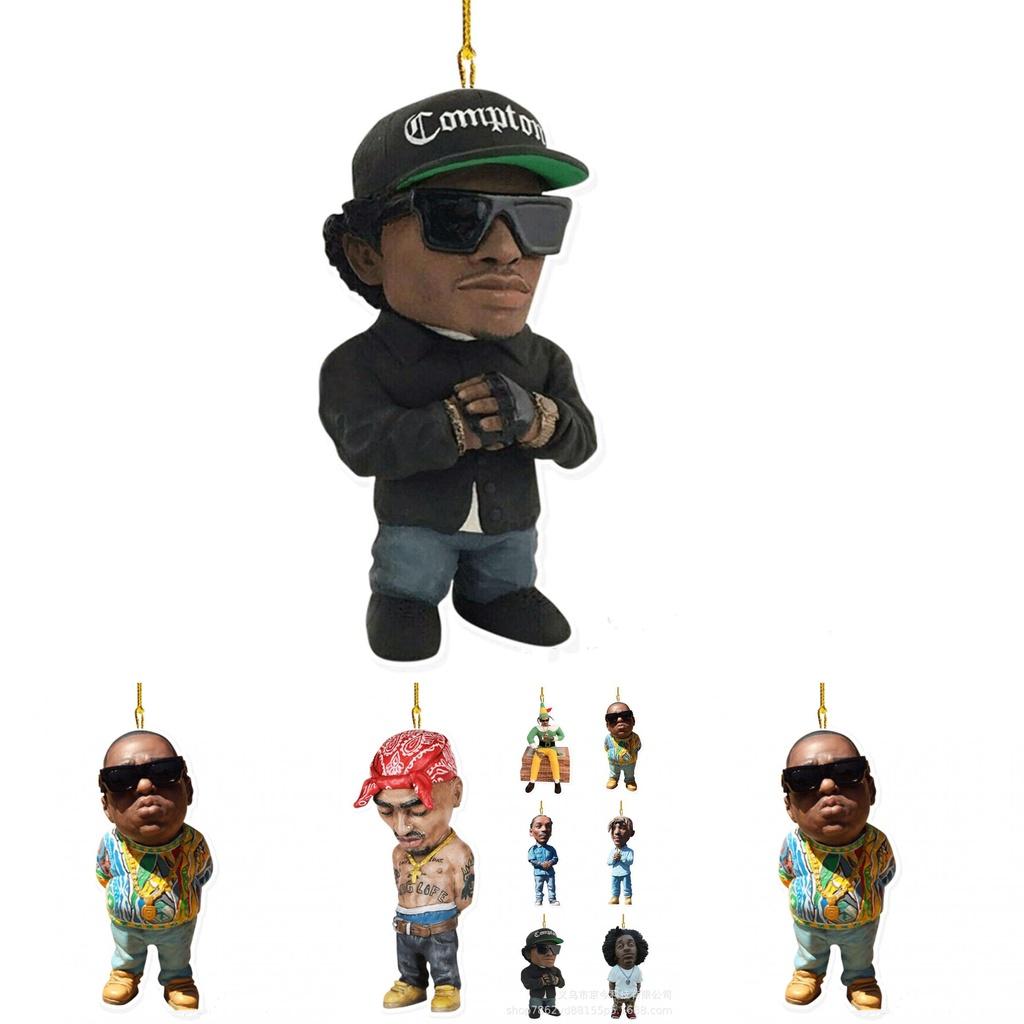 Notorious Biggie Action Figure Acrylic Pendant Ornament Gift