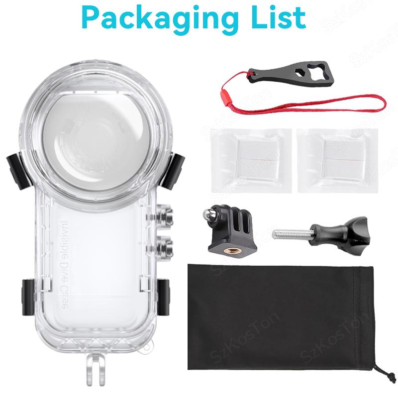 

Dive Case for Insta 360 X4 Waterproof Housing Cover for Insta360 X4 Invisible Diving Case Underwater 50M Dive Shell Accessories Diving & Snorkeling