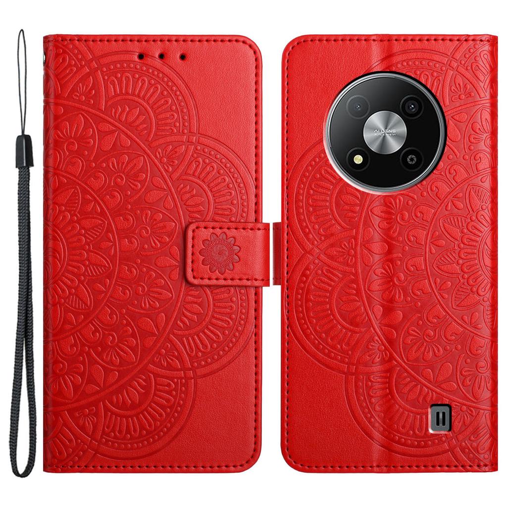 Для ZTE Blade A73 5G шкіряний чохол Mandala Flower Wallet Flip Cover