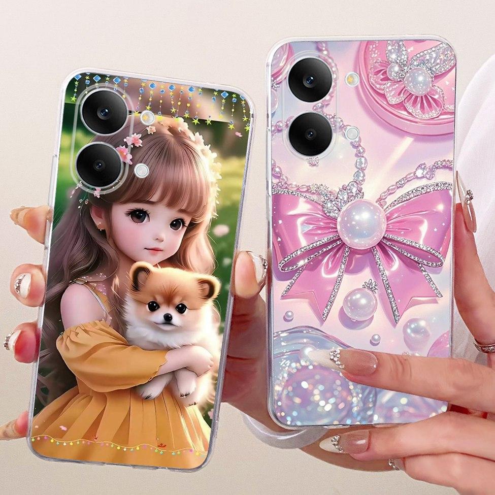 Case For Xiaomi Poco X8 Pro Max Cover Transparent Fashion Butterfly Cute Cat Cool Painted Soft Phone Casing 2602BPC18G