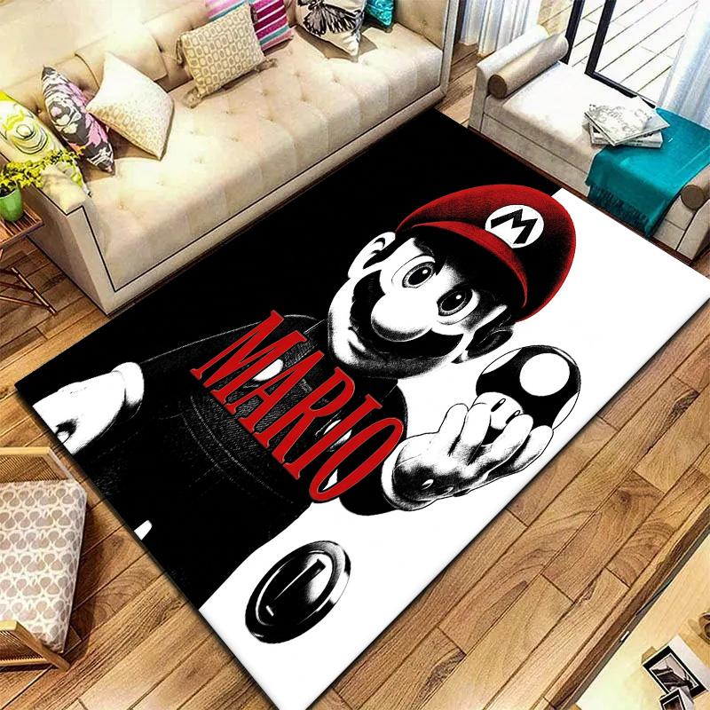 Super Mario Carpet Rug For Living Room Bedroom Home Sofa Decoration Kids Play Nonslip Floor Mat