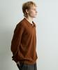 ONNHANS Open Collar Knit Pullover_Almond