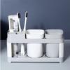Creative Washing Cup Holder Hollow Design Multifunction Toothbrush Holder Set Independent Grids Thicken Bottom