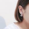 Jednoduché a svěží náušnice Květinová víla v lese Okvětní lístky Japonské a korejské Super vílí náušnice pro ženy
