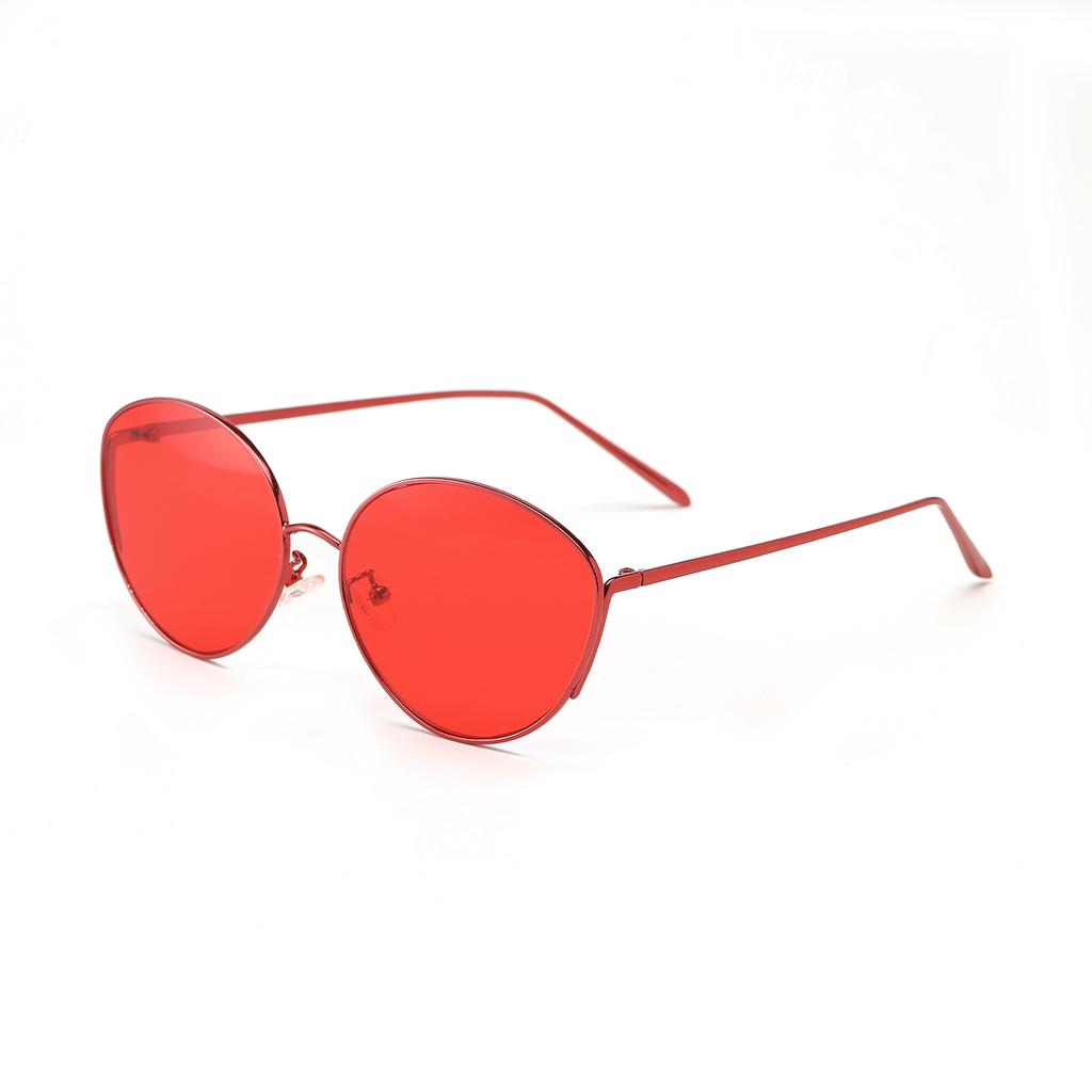 Glasses 813029 Oval Modified Face Retro Punk Metal Sunglasses Women'S Sunglasses Men'S