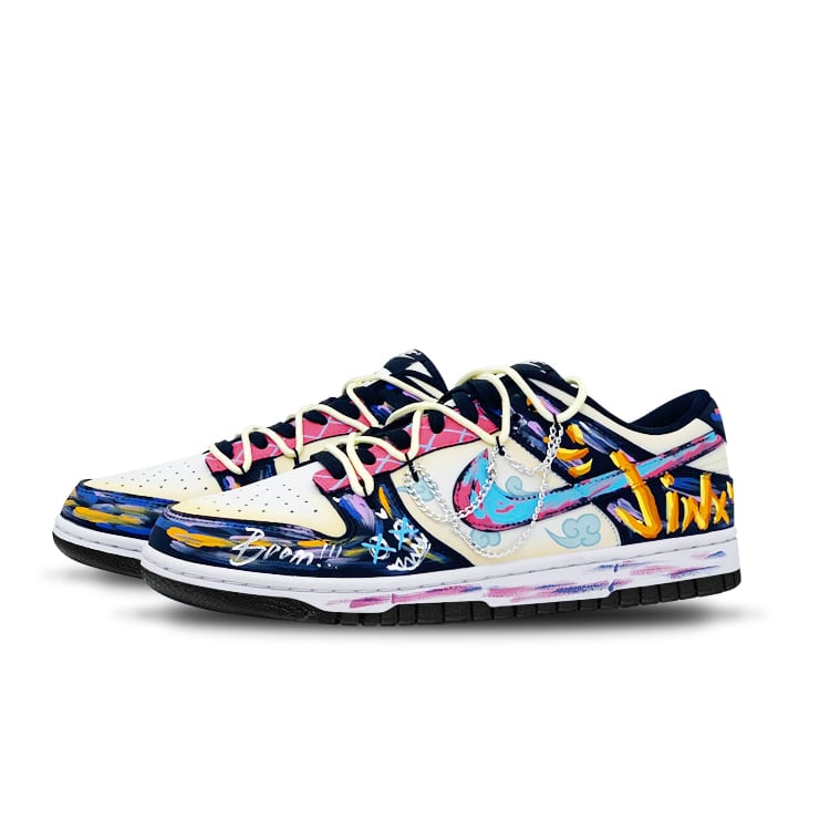 Nike Dunk Odporne na poślizg Odporne na ścieranie Niskie Buty do skateboardingu Unisex Czarne Żółte Niebieskie DD1391-100(Zespół516- )
