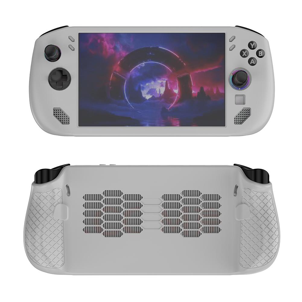 

Soft Silicone Protective Case for Lenovo Legion GO S Anti-Scratch Ergonomic Protection Cover Handheld Console Shell Game Accesso білий