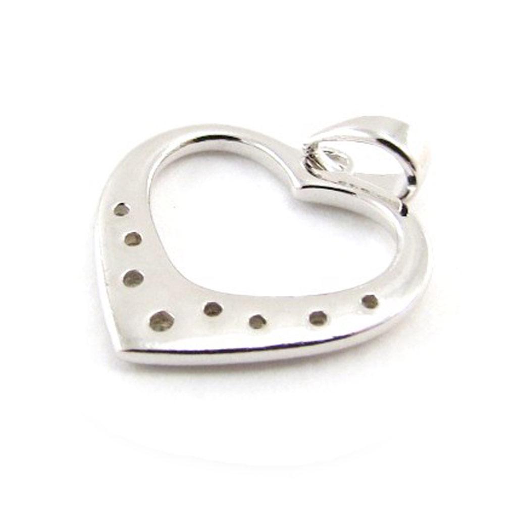 Les Trésors De Lily [J1019] - Silver Pendant 'Love' Silver White (rhodium-plated) - 15x15 Mm