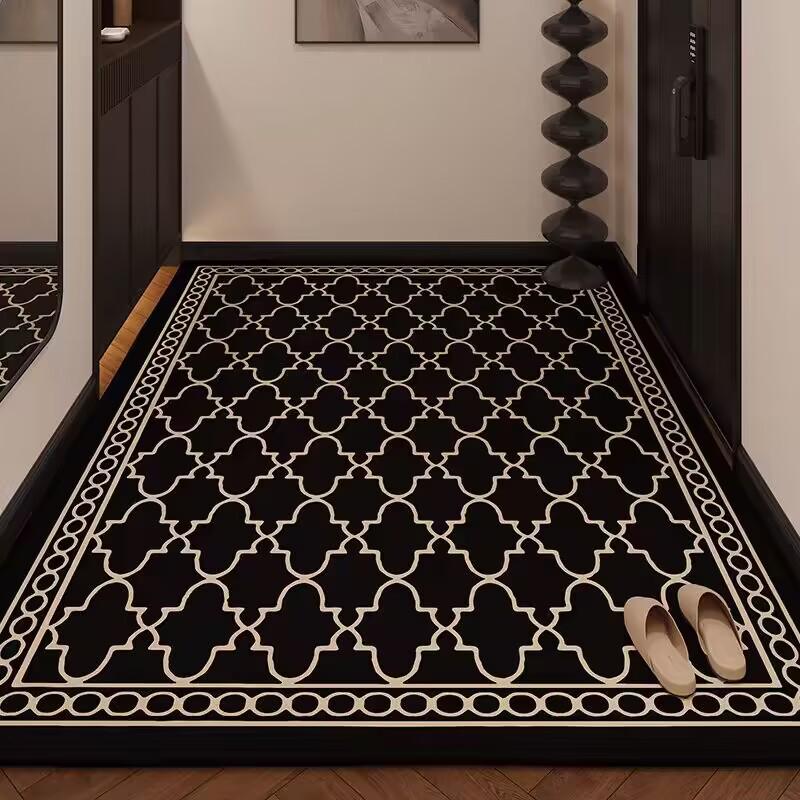 Premium Non-Slip Dirt-Resistant Cuttable Entrance Doormat with Cloth Backing - Easy to Clean Entryway Carpet