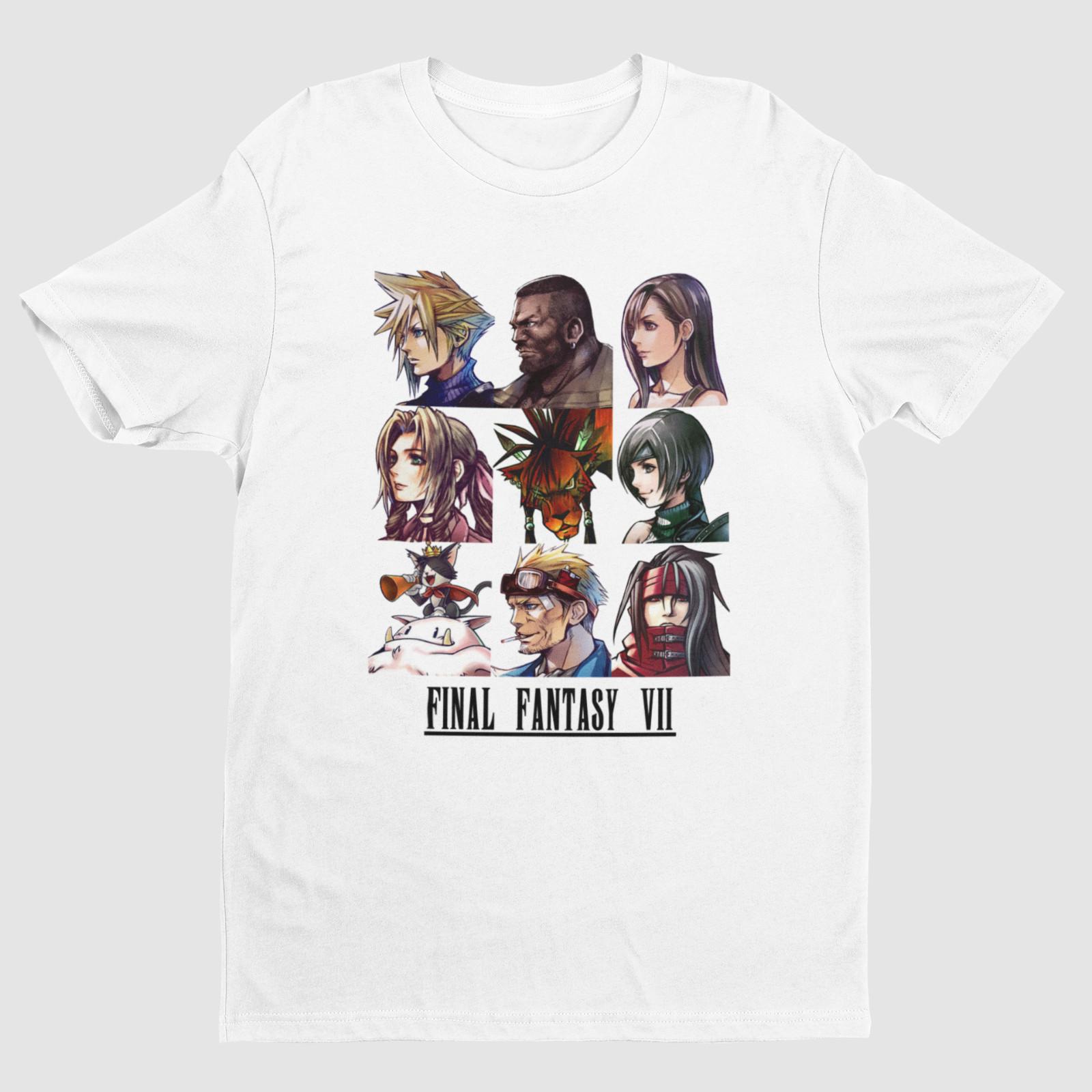 Final Fantasy VII Characters Key Art Premium Unisex T-shirt Tetsuya Nomura Art S разноцветный