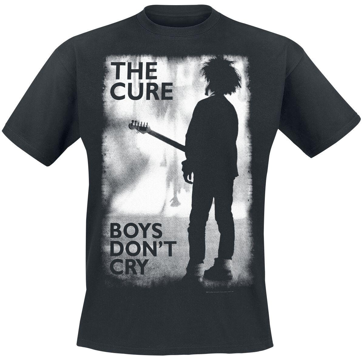 

The Cure Vintage Distressed Gothic Graphic Cotton TShirt Unisex Post Punk Style BlackWhite Short Sleeve Top S