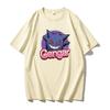 Pok É Mon Genggui Cartoon Anime Tshirt Short Sleeves Loose Summer Cotton Japanese Short Sleeves Men and Women