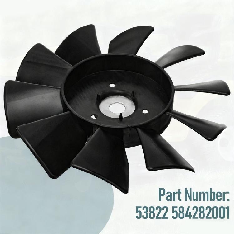 Transmission Cooling Fan 53822 584282001 Replacement Parts for Multiple Mowers Model 7Inch Plastic 10 Blade