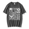 Tričko s potiskem Yungblud Unisex WoUnisex Oversize Tričko s krátkým rukávem Tričko s krátkým rukávem Hip-hopové tričko Grafika Unisex trička Streetwear
