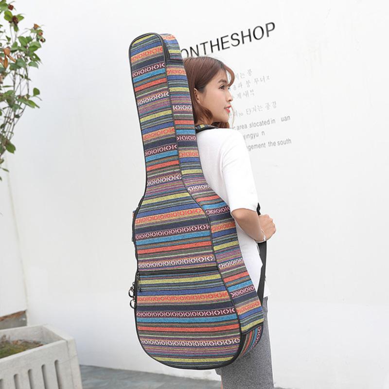 40/41 Inch Electric Guitar Case Ethnic Knitting Style Classical Acoustic Guitar Thickened Internal