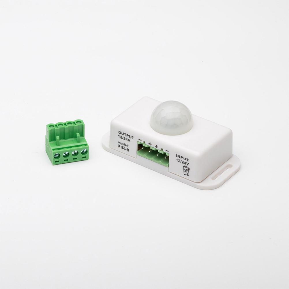 1pcs Motion Sensor Light Switch 12-24V Dc Infrared Pir Controller For Cabinet Pantry Under Bed Lighting 1-10 Min Adjustable