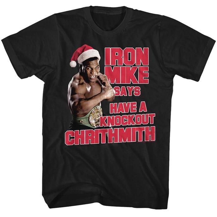 Mike Tyson Christmas TShirt Cotton Tee All Size S4XL MO317 Unisex T-Shirt XXXL