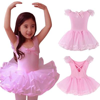 Girls Kids Princess Ballet Dance Party Tutu Dress Leotard Dancewear Costume 3-8