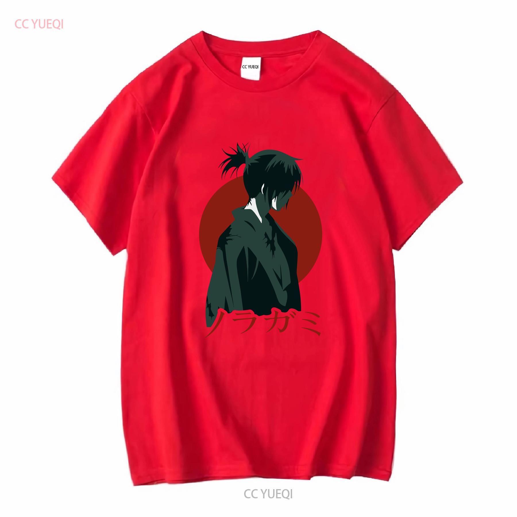 Noragami Ято Самурай Футболка Размеры met 123 с длинным или коротким рукавом винтаж Стирка уличная одежда графика Удобная S