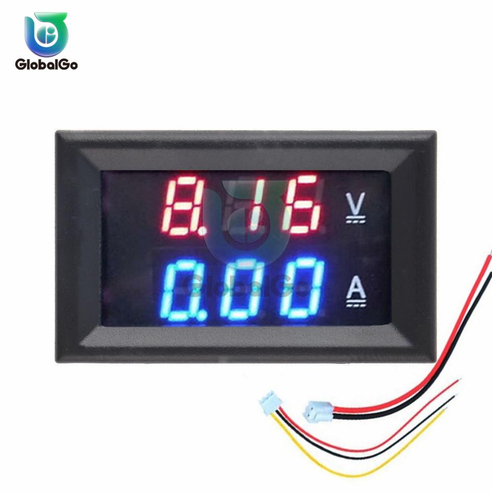 DC 100V 10A Mini 0.28inch LED DC Digital Voltmeter Ammeter Amp Volt Current Ampere Meter Tester Amperemeter Car Outdoor Indoor