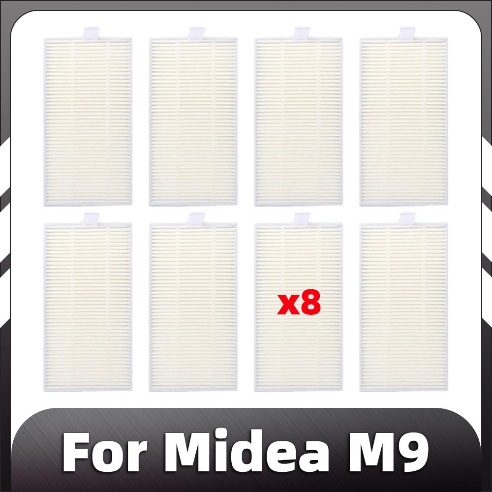 Compatible for Midea M9 Robot Vacuum HEPA Filter Mop Pads Replacement Spare Parts Accessories