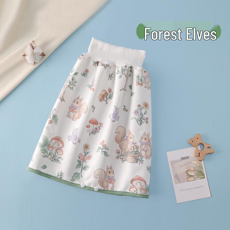 

Waterproof Washable Baby Training Skirt, High-Waisted Belly Protection Diaper for Boys & Girls Medium (0-4 years)