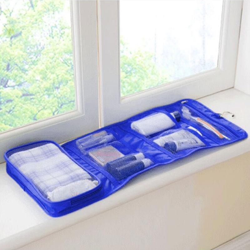 1PC Faltbarer Hänge-Organizer Wasserdichter Kulturbeutel Große Kapazität Reisetasche Kosmetiktasche Outdoor Reisetasche