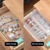 Transparent Cable Organizer with Lid, Dust-Proof Storage Case, Card Organizer, and Clutter-Clearing Battery Holder for Office