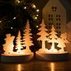 Christmas Tree Snowman Elk Candle Holder Mold DIY Christmas Ornaments Candlestick Making Plaster Resin Craft Silicone Molds