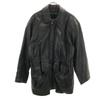 BRYANT&MAY Leather Jacket M Black Leather Jacket with Liner Men's Used