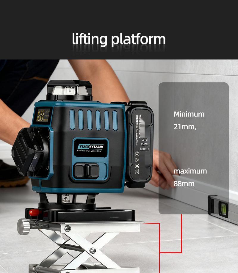 Cross New 16-Line Multifunctional Rotating Laser Level with Infrared Technology