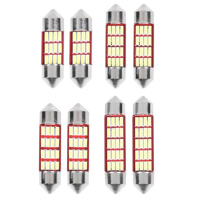 10pcs 29mm 3smd Led Fuse Festoon Vanity Mirror Light Bulb For 6641 10pcs 29mm 3smd Led Fuse Festoon Vanity